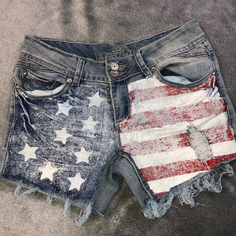 American flag shorts